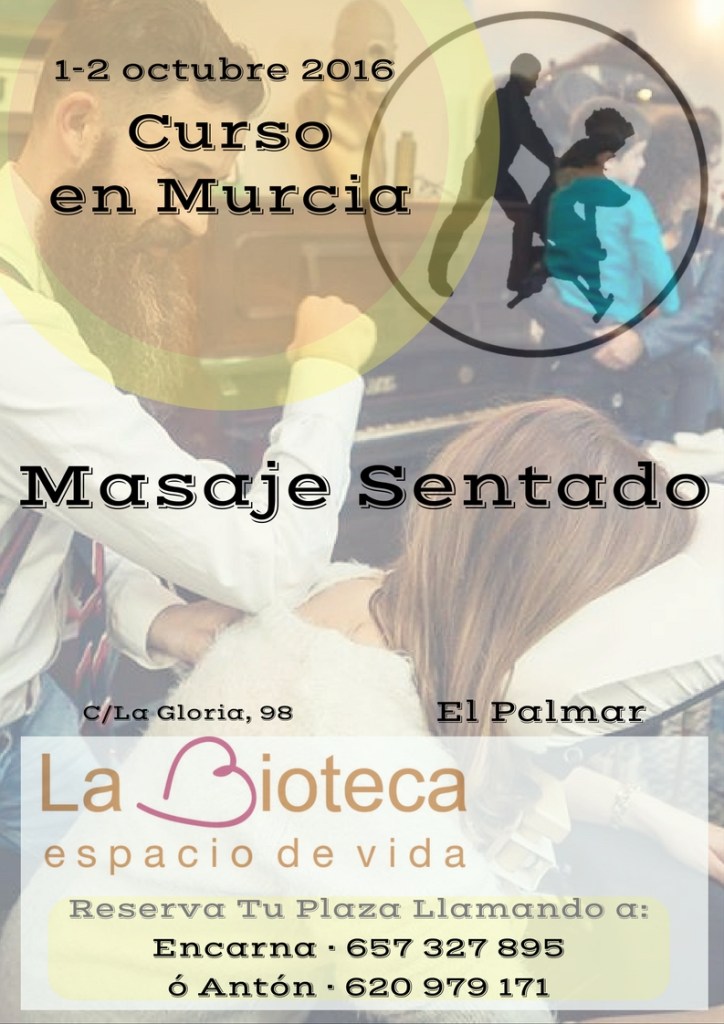 Curso de masaje sentado en el Palmar, Murcia 2016